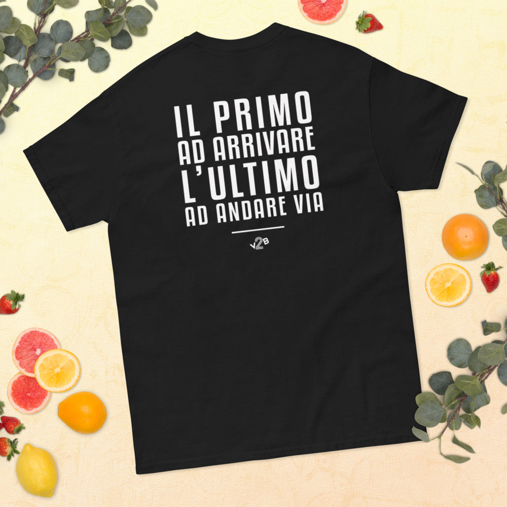 T-Shirt Il Primo ad Arrivare BACK - Nera