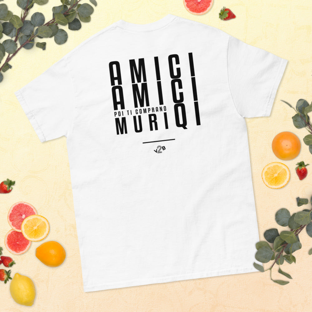 T-Shirt Amici Muriqi BACK - Bianca