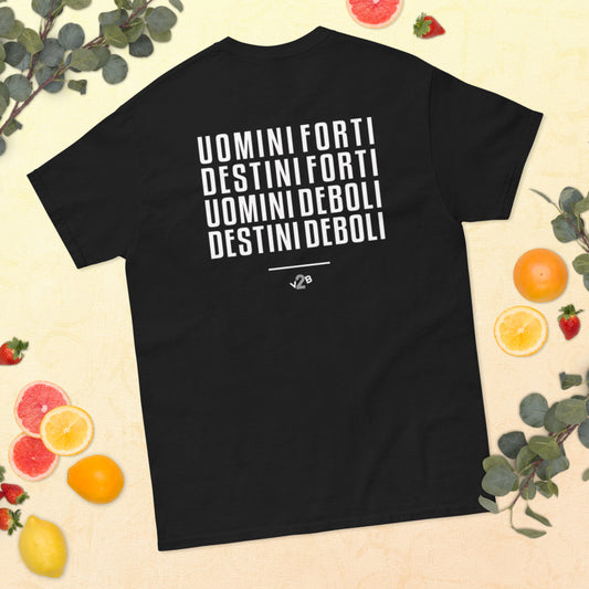 T-Shirt Uomini Forti BACK - Nera