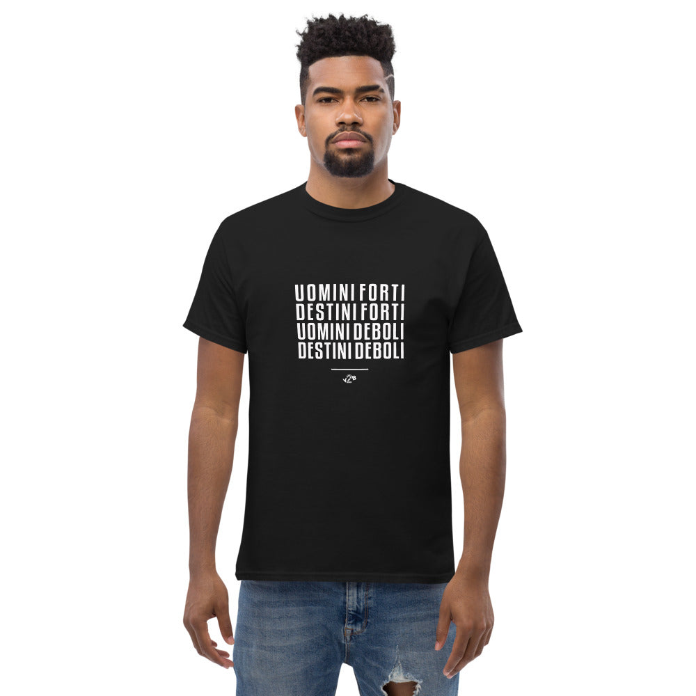 T-Shirt Uomini Forti FRONT - Nera