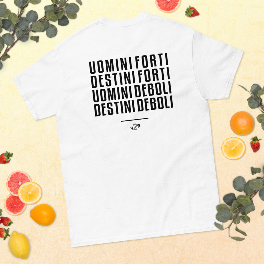 T-Shirt Uomini Forti BACK - Bianca