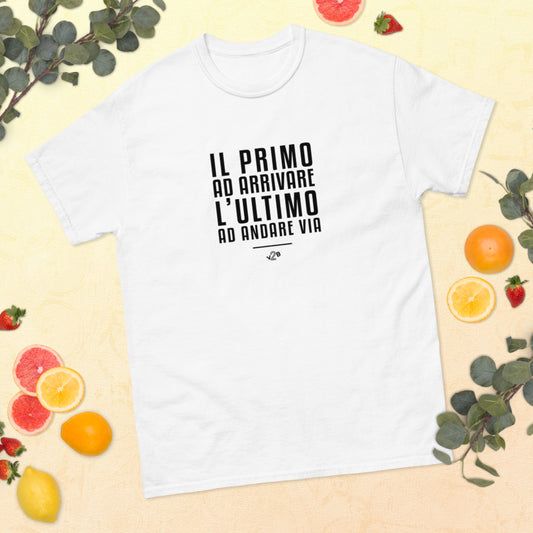 T-Shirt Il Primo ad Arrivare FRONT - Bianca