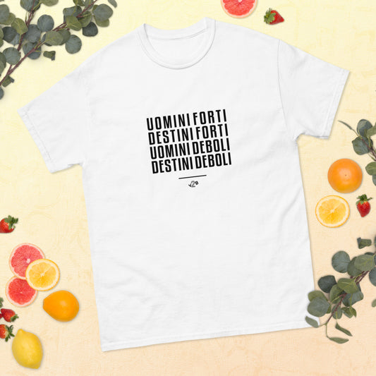 T-Shirt Uomini Forti FRONT - Bianca